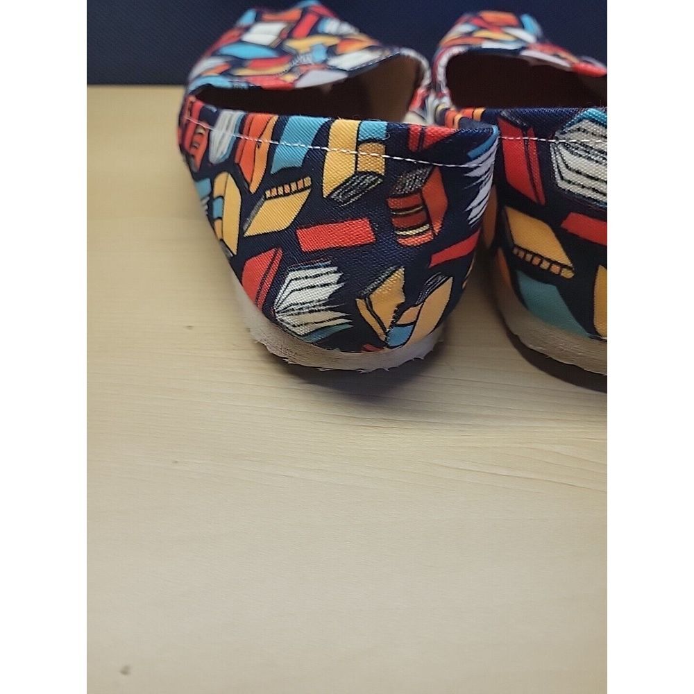 Groove Bags Book Lovers Womens Casual Canvas Flat Shoes Sz US 7.5 - Picture 8 of 11